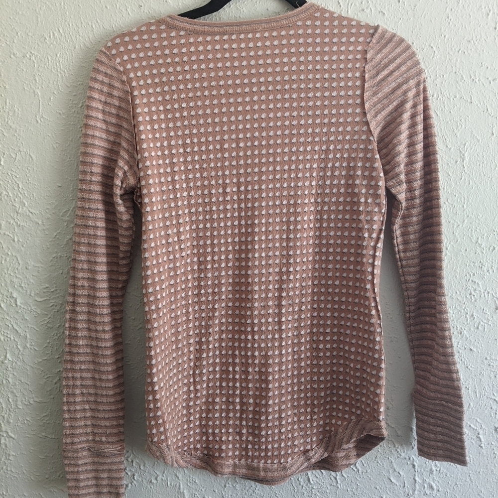 Easel Stripe and Floral Long Sleeve Shirt - Picture 8 of 9